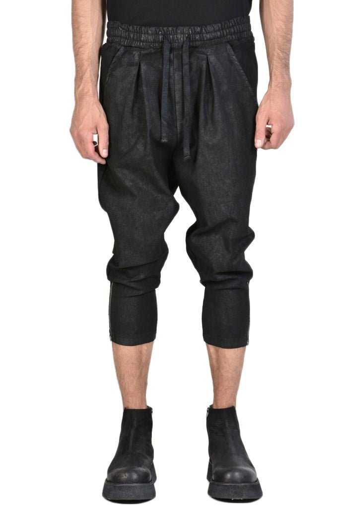 A33B CAPOLINEA23 Black gabardine trousers 207 Pants trousers men LA HAINE INSIDE US TEPHRA