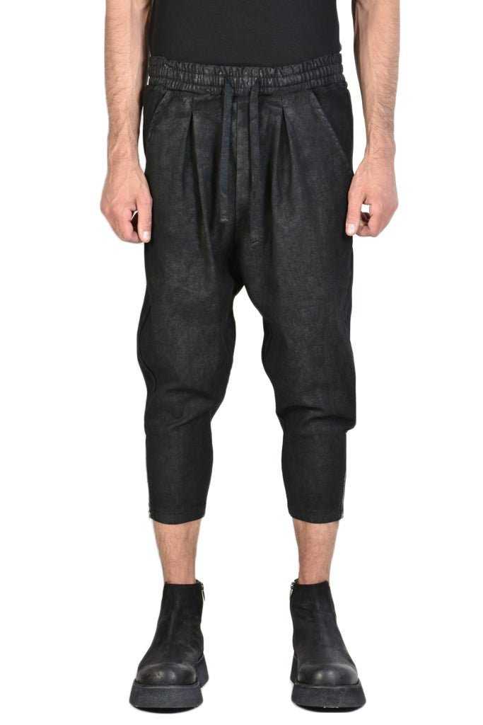 A33B CAPOLINEA23 Black gabardine trousers 207 Pants trousers men LA HAINE INSIDE US TEPHRA