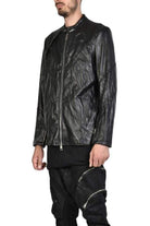A33B FRECCIA23 BLACK leather sport jacket