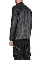 A33B FRECCIA23 BLACK leather sport jacket