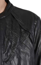 A33B FRECCIA23 BLACK leather sport jacket