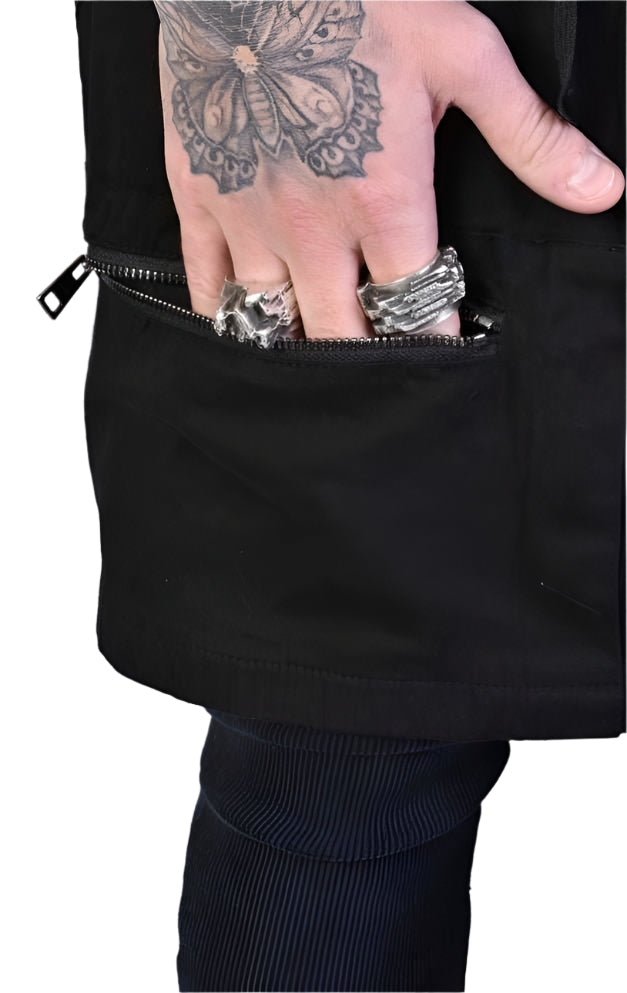 A33B LM018 black Pants Panel Unisex