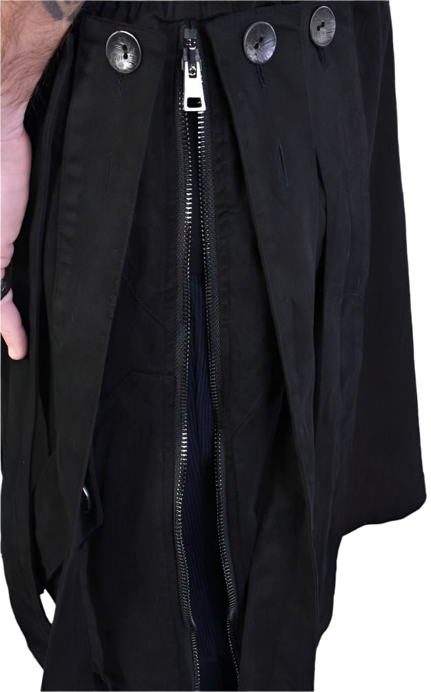 A33B LM018 black Pants Panel Unisex