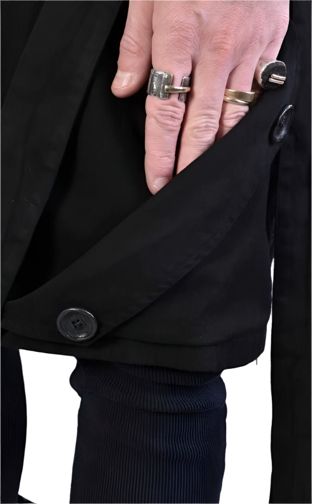 A33B LM018 black Pants Panel Unisex