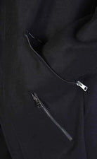 A33B LM066 BLACK Cloth Asymmetric Oversize Coat