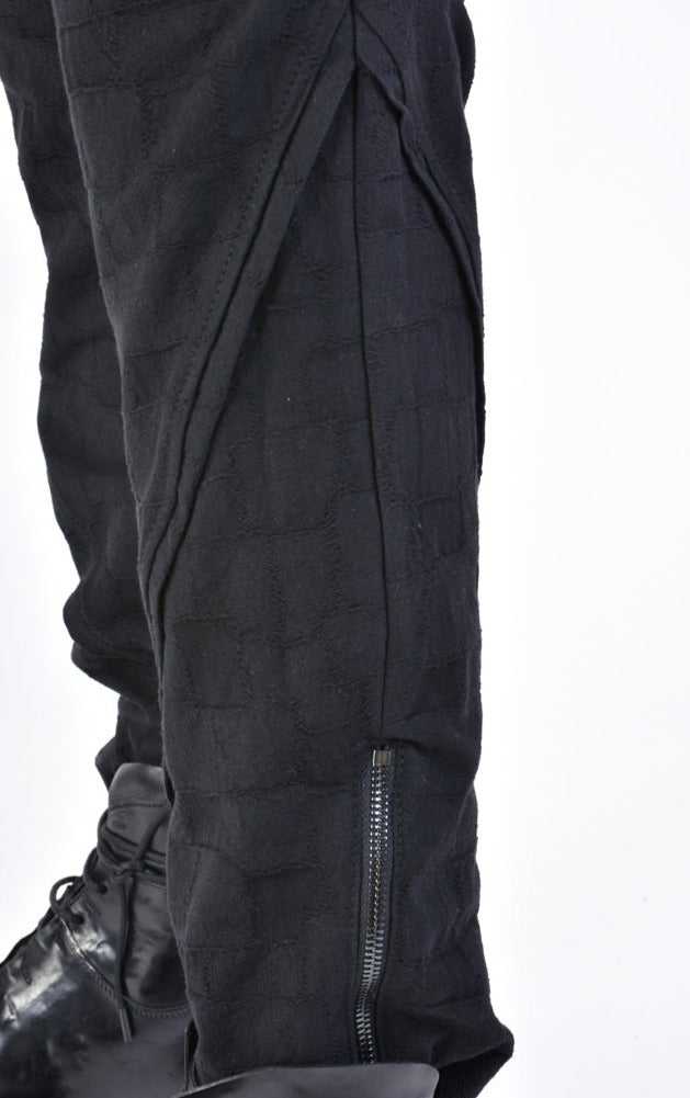 A33B LM13324 TROUSER Regular Woven Cotton Black 368 Pants trousers men LA HAINE INSIDE US TEPHRA