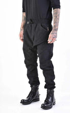 A33B LM13324 TROUSER Regular Woven Cotton Black