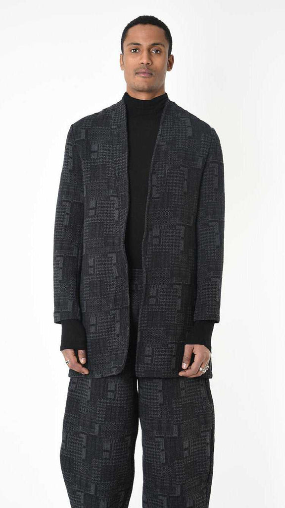 A33B LM18125 JACKET Regular Long 530gr. Woven Cotton Grey 358 Coats & Jackets Fall Winter 2024|25 Man LA HAINE INSIDE US TEPHRA