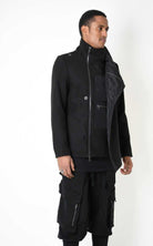 A33B LM18525 COAT Regular Cloth & Nylon Insert Black