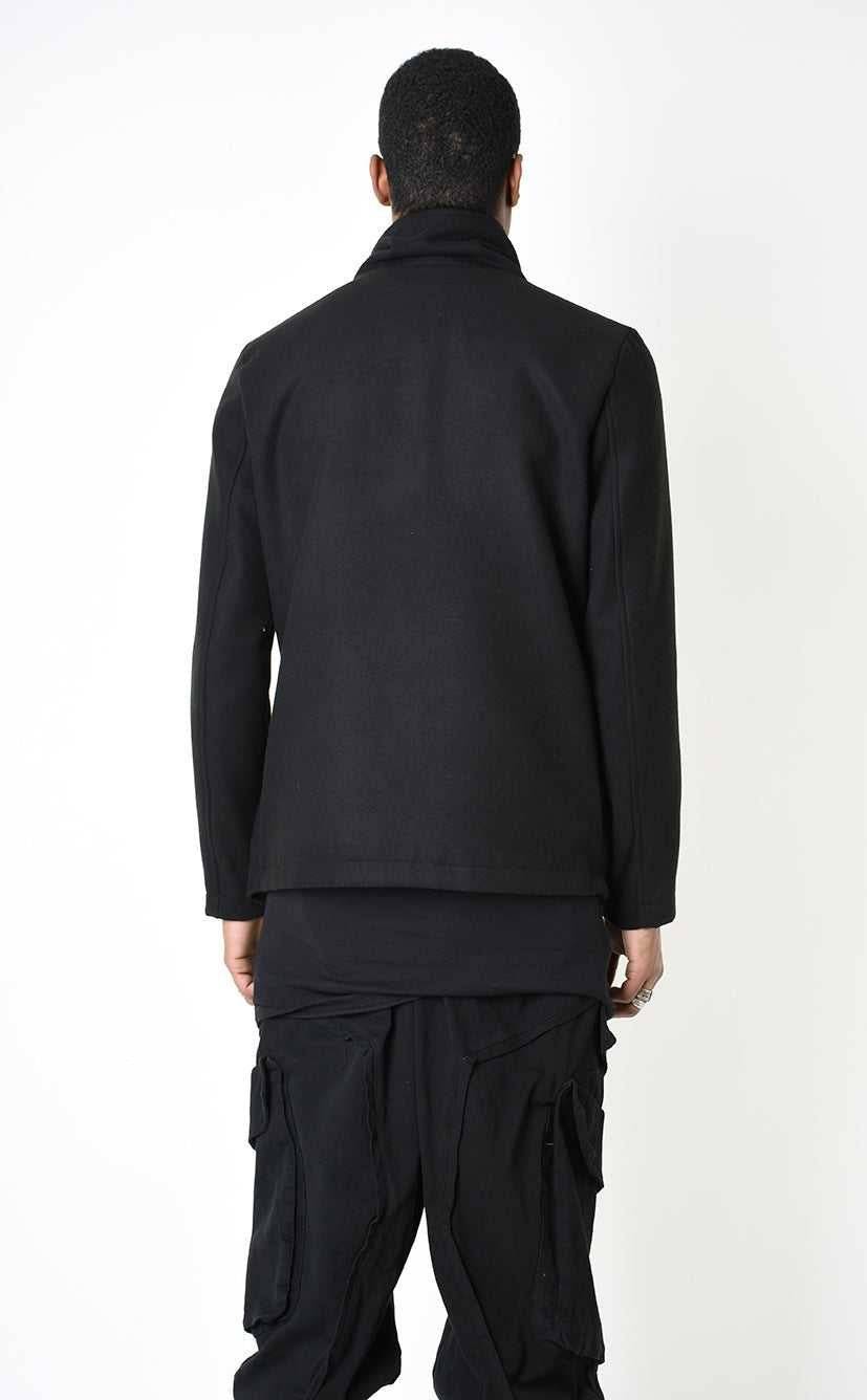 A33B LM18525 COAT Regular Cloth & Nylon Insert Black