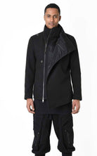 A33B LM18525 COAT Regular Cloth & Nylon Insert Black