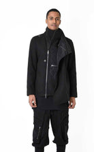 A33B LM18525 COAT Regular Cloth & Nylon Insert Black