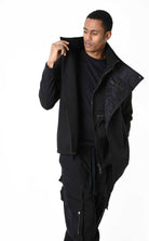 A33B LM18525 COAT Regular Cloth & Nylon Insert Black