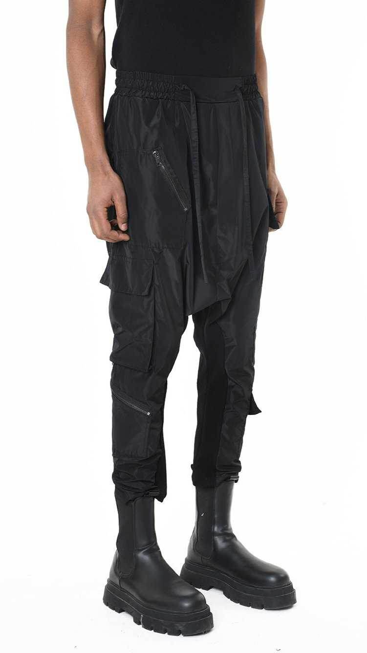 A33B LM18925 TROUSER Low Crotch Nylon Black