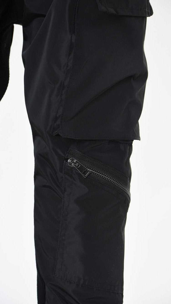 A33B LM18925 TROUSER Low Crotch Nylon Black 238 Pants Fall Winter 2024|25 Man LA HAINE INSIDE US TEPHRA