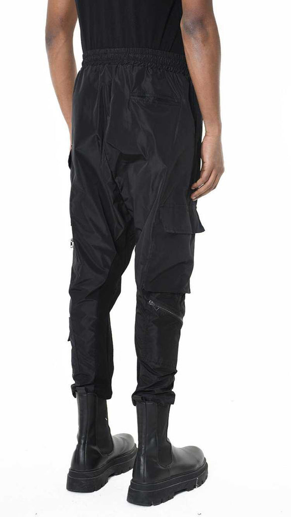 A33B LM18925 TROUSER Low Crotch Nylon Black 238 Pants Fall Winter 2024|25 Man LA HAINE INSIDE US TEPHRA