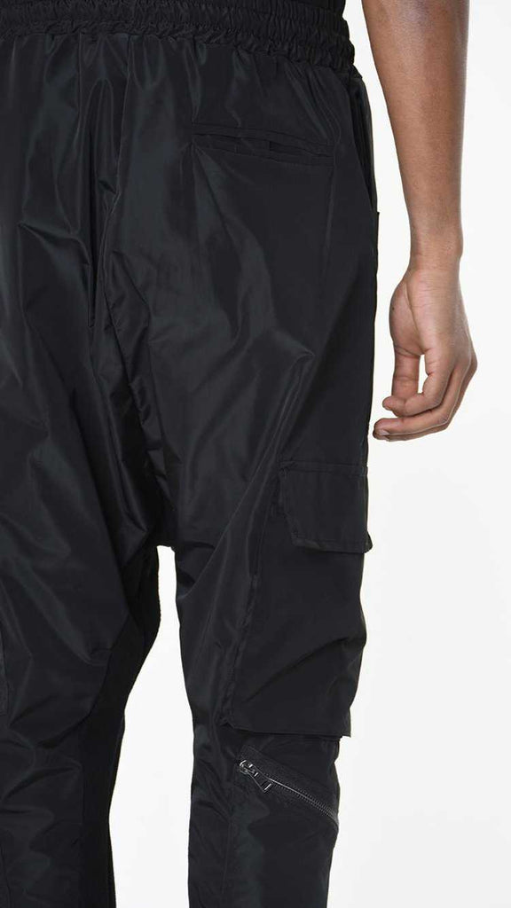 A33B LM18925 TROUSER Low Crotch Nylon Black 238 Pants Fall Winter 2024|25 Man LA HAINE INSIDE US TEPHRA