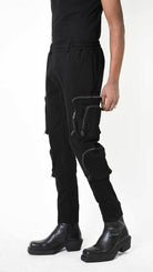 A33B LM19025 TROUSER Cotton Stretch Dyed Hot Black