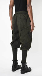 A33B LM19125 TROUSER Cargo Cotton Stretch Dyed Hot Green