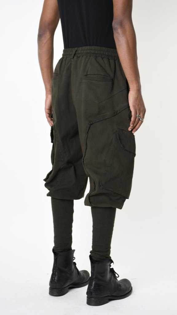 A33B LM19125 TROUSER Cargo Cotton Stretch Dyed Hot Green