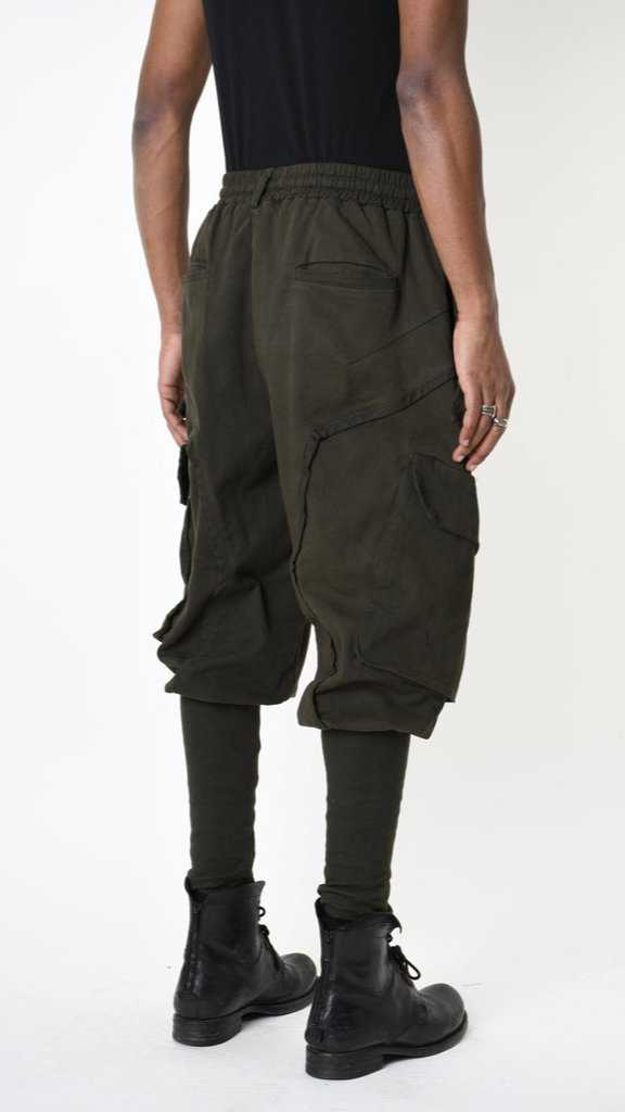 A33B LM19125 TROUSER Cargo Cotton Stretch Dyed Hot Green 248 Pants Fall Winter 2024|25 Man LA HAINE INSIDE US TEPHRA