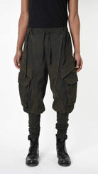 A33B LM19125 TROUSER Cargo Cotton Stretch Dyed Hot Green