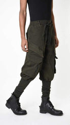 A33B LM19125 TROUSER Cargo Cotton Stretch Dyed Hot Green