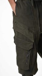 A33B LM19125 TROUSER Cargo Cotton Stretch Dyed Hot Green