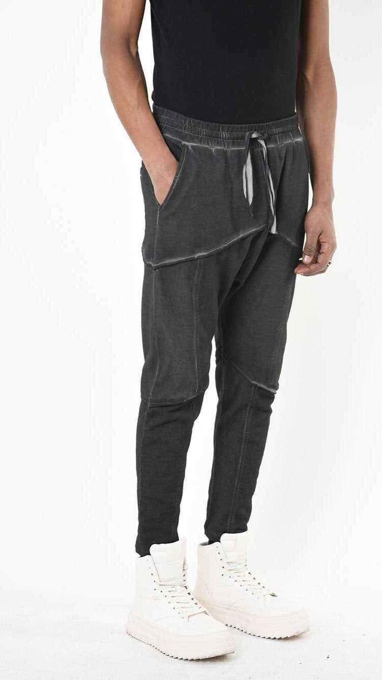 A33B LM19925 TROUSER Regular Fleece Dyed Cold Black