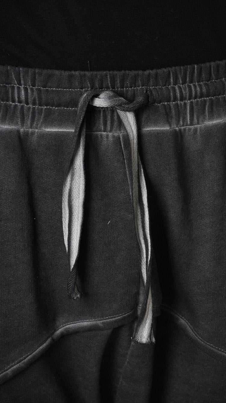 A33B LM19925 TROUSER Regular Fleece Dyed Cold Black