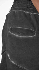 A33B LM19925 TROUSER Regular Fleece Dyed Cold Black