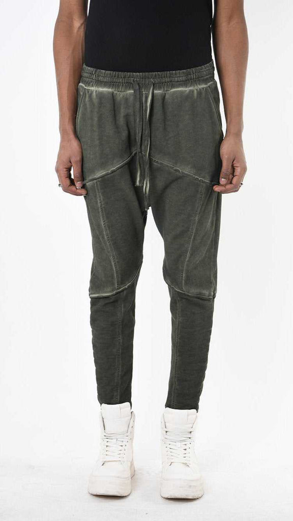 A33B LM19925 TROUSER Regular Fleece Dyed Cold Green 218 Sweatpants Fall Winter 2024|25 Man LA HAINE INSIDE US TEPHRA