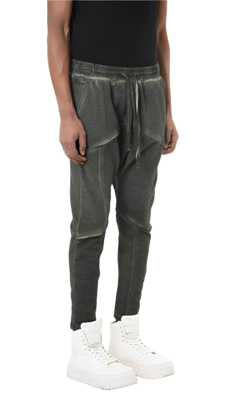 A33B LM19925 TROUSER Regular Fleece Dyed Cold Green