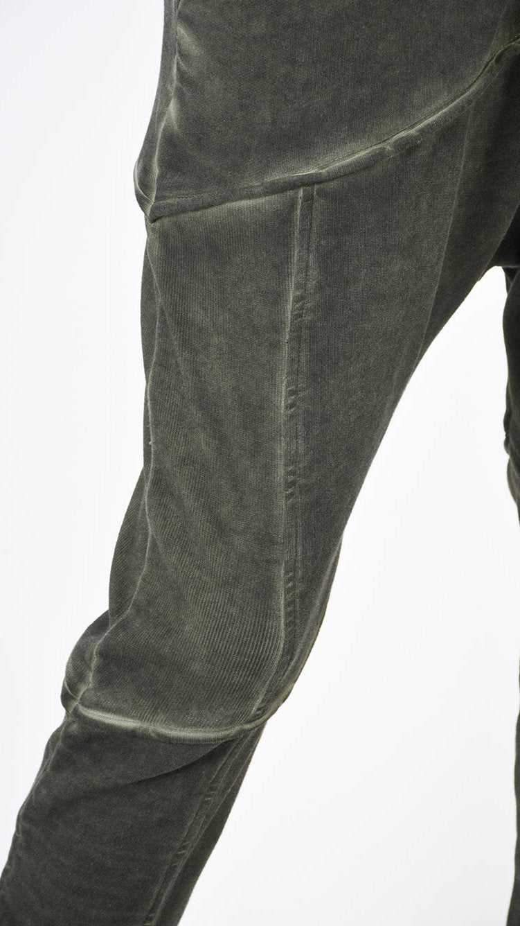 A33B LM19925 TROUSER Regular Fleece Dyed Cold Green