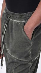 A33B LM19925 TROUSER Regular Fleece Dyed Cold Green