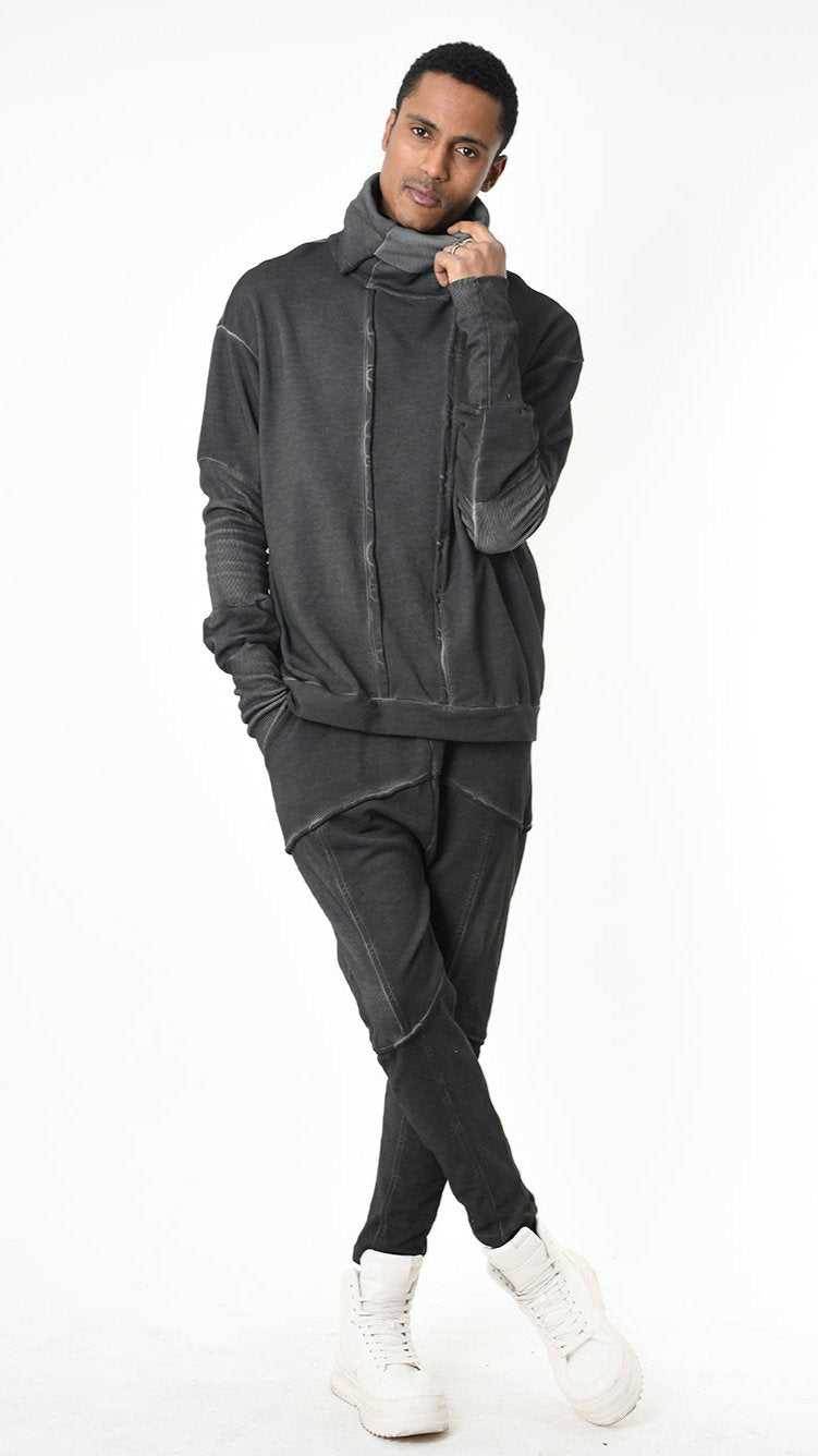 A33B LM20025 FLEECE Comfort Dyed Cold Black