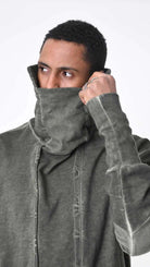 A33B LM20025 FLEECE Comfort Dyed Cold Green