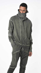 A33B LM20025 FLEECE Comfort Dyed Cold Green