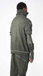 A33B LM20025 FLEECE Comfort Dyed Cold Green