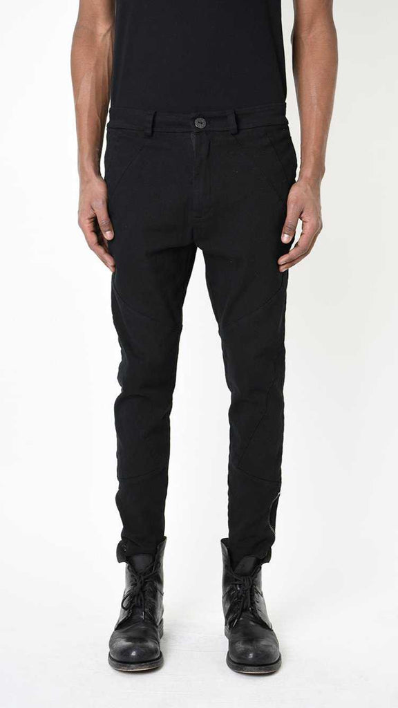 A33B LM22825 TROUSER Skinny Cotton Stretch Dyed Hot Black 198 Pants Fall Winter 2024|25 Man LA HAINE INSIDE US TEPHRA