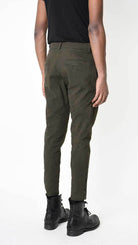 A33B LM22825 TROUSER Skinny Cotton Stretch Dyed Hot Green