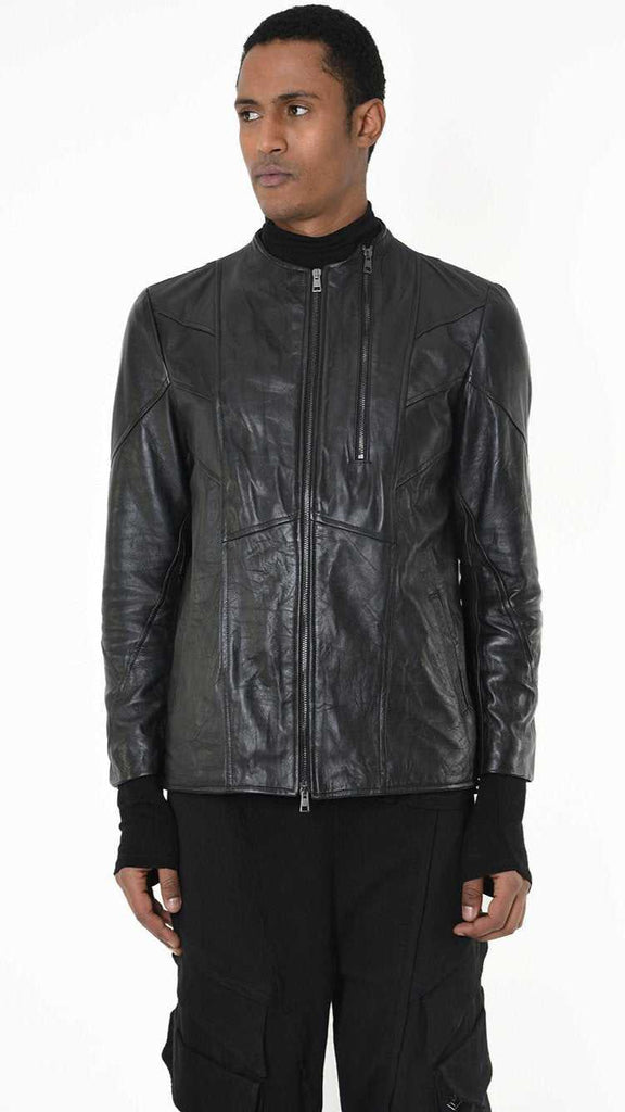 A33B LM25725 JACKET Regular Vegetable-tanned Leather Black 618 Coats & Jackets Fall Winter 2024|25 Man LA HAINE INSIDE US TEPHRA