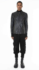 A33B LM25725 JACKET Regular Vegetable-tanned Leather Black