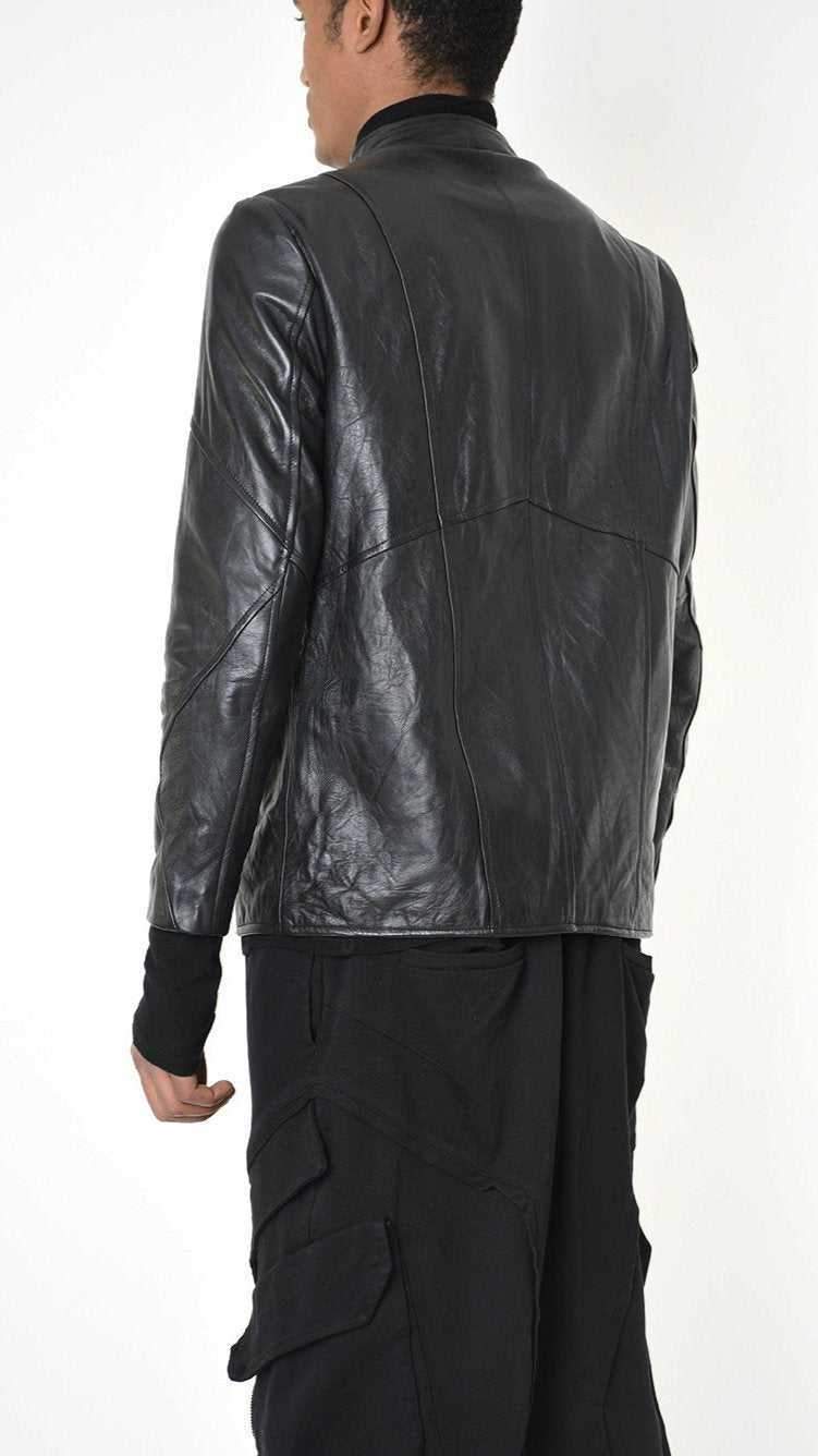A33B LM25725 JACKET Regular Vegetable-tanned Leather Black