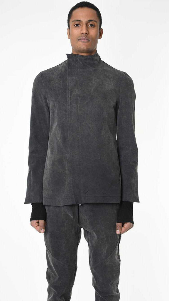 A33B LM27025 JACKET Regular Marmorized Stretch Cotton Black 428 Coats & Jackets Fall Winter 2024|25 Man LA HAINE INSIDE US TEPHRA