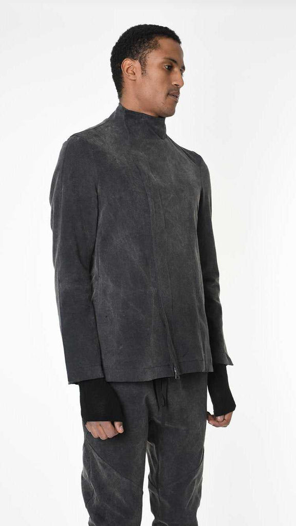 A33B LM27025 JACKET Regular Marmorized Stretch Cotton Black 428 Coats & Jackets Fall Winter 2024|25 Man LA HAINE INSIDE US TEPHRA