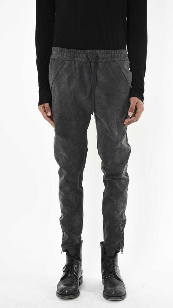 A33B LM27125 TROUSER Regular Marmorized Stretch Cotton Black 328 Pants Fall Winter 2024|25 Man LA HAINE INSIDE US TEPHRA