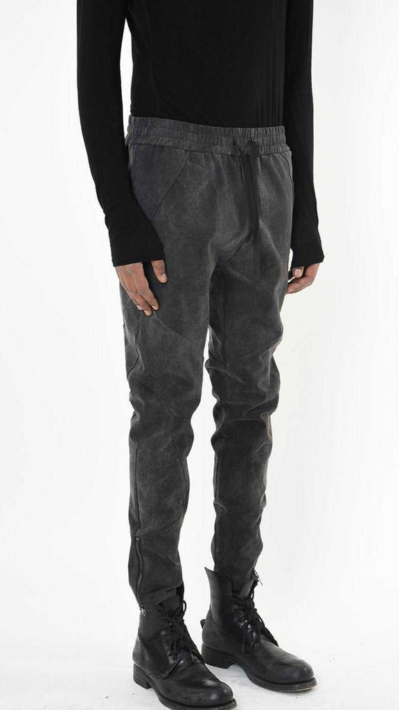 A33B LM27125 TROUSER Regular Marmorized Stretch Cotton Black 328 Pants Fall Winter 2024|25 Man LA HAINE INSIDE US TEPHRA