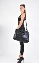 A33I LM16824D Black Leather Bag