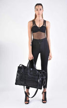 A33I LM16824D Black Leather Bag